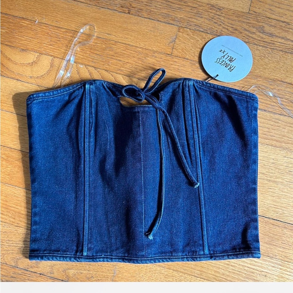 Princess Polly Denim Corset Top